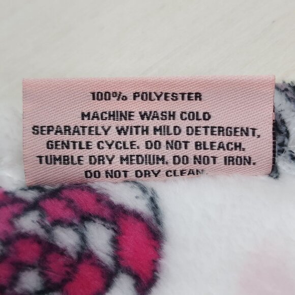 Juicy Couture Oversized Plush Printed Throw 60X70" Gingerbread Holiday Christmas - Picture 9 of 10